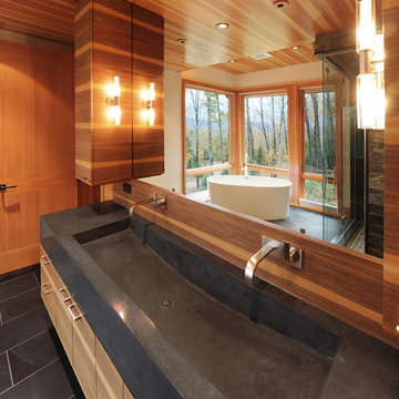Vermont Mountain House Master Bath