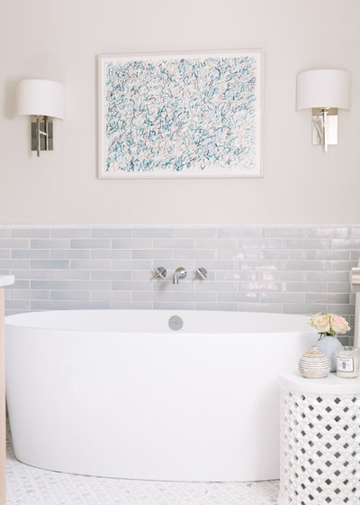 Transitional Bathroom by Caitlin Moran Interiors