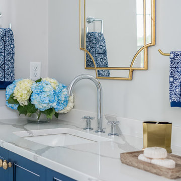 Vibrant Blue Bath Design - Cohasset