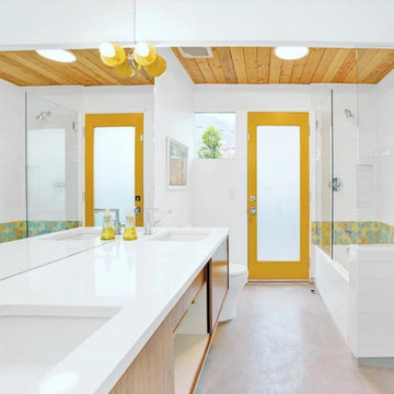 Vibrant Yellow Bathroom