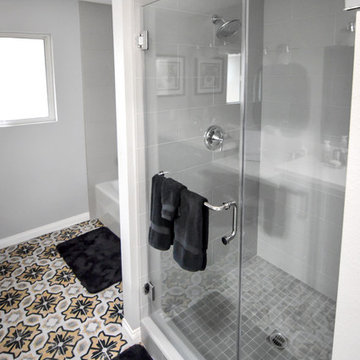 Villa Park, CA - Contemporary Guest Bathroom Remodel