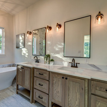 Owner's Bathroom Suite with Custom Cabinets