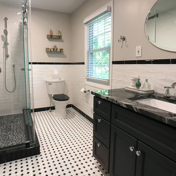 Vintage Master Bath with a Modern Touch