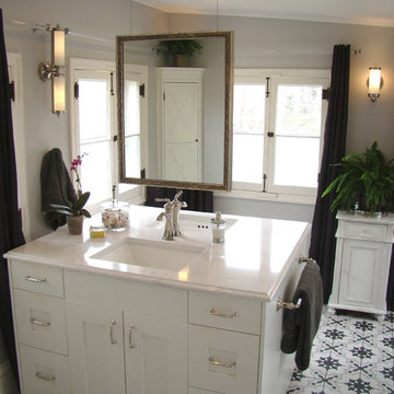 Vintage Sunroom turns into Master bath
