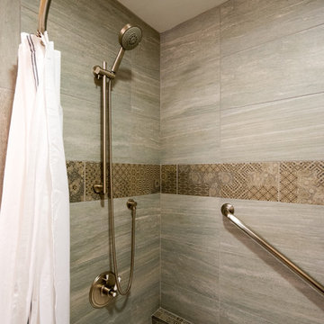 Vista Bathroom Remodel with Mediterranean Design