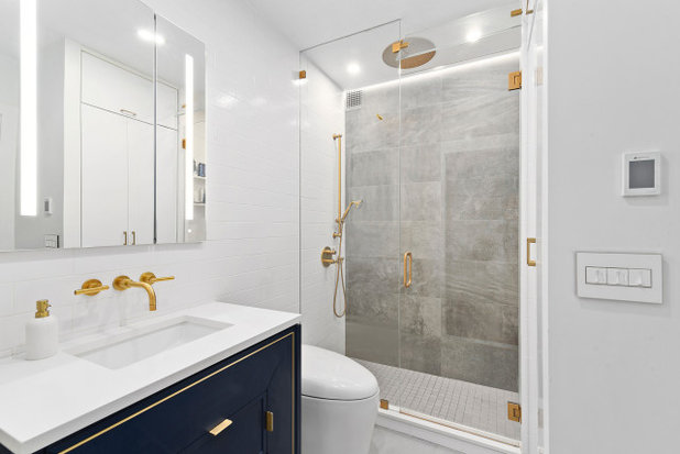 Transitional Bathroom by designs by human.