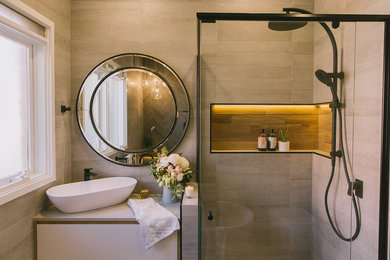 This is an example of a bathroom in Canberra - Queanbeyan with a freestanding bath.