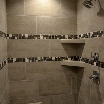 Walk-In Tiled Shower