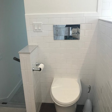 Wall Mount Toilet with Lungarno Tile Surrounding