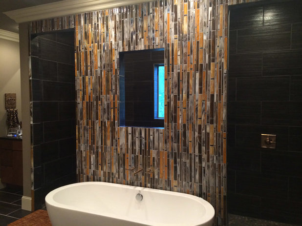 Contemporary Bathroom by Designer Glass Mosaics