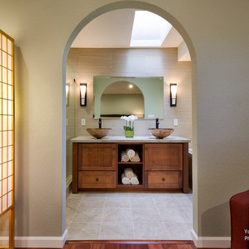 Walnut Creek, Ca | Yoko Oda Interior Design | Zen Bathroom & Effortless Elegance