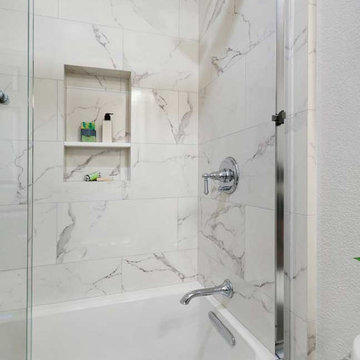 Walnut Creek Transitional Hall Bathroom Remodel