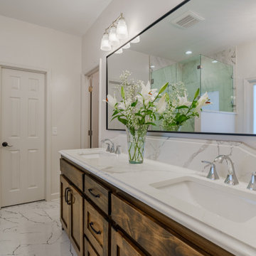 Lake house master bathroom renovation