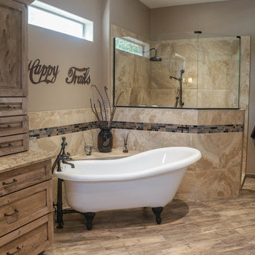 Warm and Welcoming Country-Style Master Bathroom