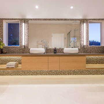 Warm Contemporary Bathroom by Du Bois Design