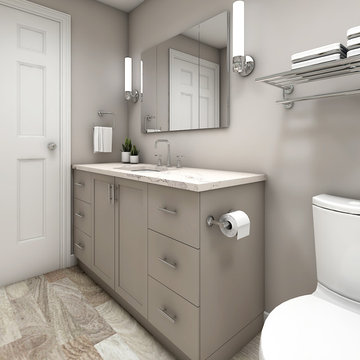 Warm Gray Bathroom