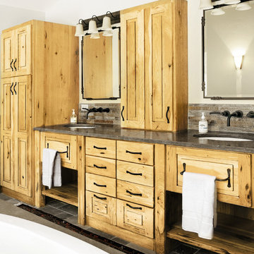Warm Hickory Cabinets: Custom Wood Products