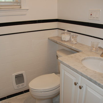 Wash, DC White Condominium Bath
