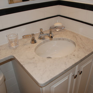 Wash, DC White Condominium Bath