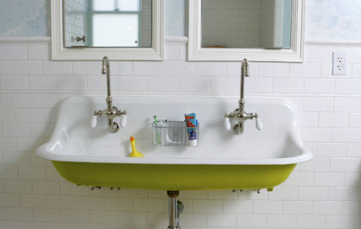 Fresh Idea: Accent Color Brightens Up the Sink