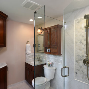 Washington Township Carrara Master Bathroom