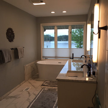 Waterfront master bath renovation