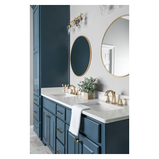 Watkinsville Master Bath Blue remodel - Transitional - Bathroom ...
