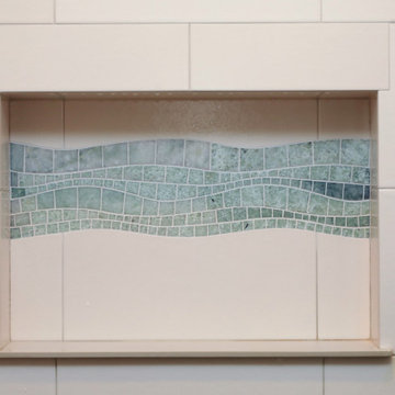 Wave tile mosaic