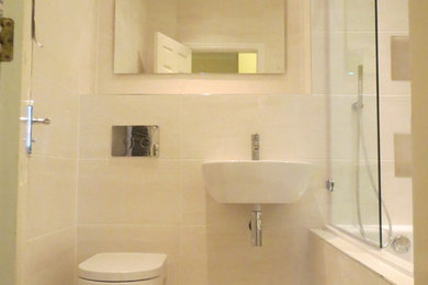 Design ideas for a contemporary bathroom in Glasgow.