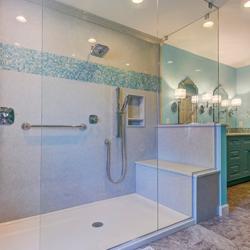 Waves of Blue Master Bathroom