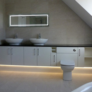We have created a generous amount of storage with Ellis bathroom furniture in g