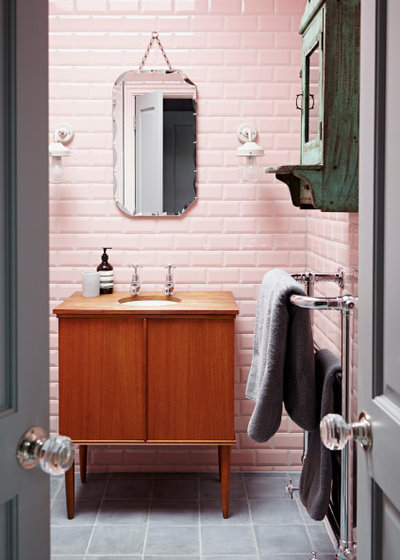 Eclectic Bathroom by Godrich Interiors