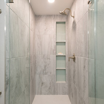 West Plano Serene Spa Modern Bathroom