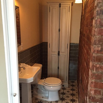West Village Rustic Guest Bathroom