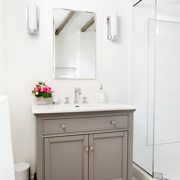 Westchester County, New York - Rustic Chic Guest Bathroom