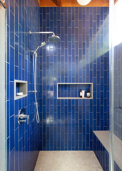 Midcentury Bathroom by JWT Associates