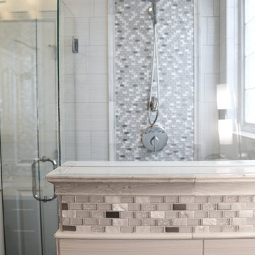 White and Black Bathroom