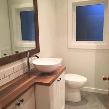 White & Light Wood  Kitchen and Bathroom Renovation