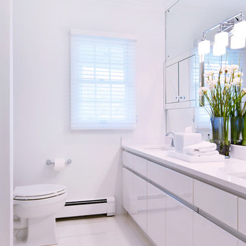 White & Modern Guest Bathroom