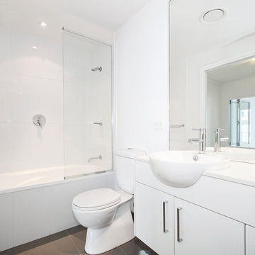 White Bathroom Concept Built In Frisco