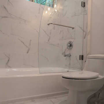 White Bathroom Remodel Sherman oaks ca