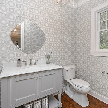 White Contemporary Bathroom