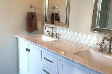 Inspiration for a transitional bathroom remodel in Sacramento