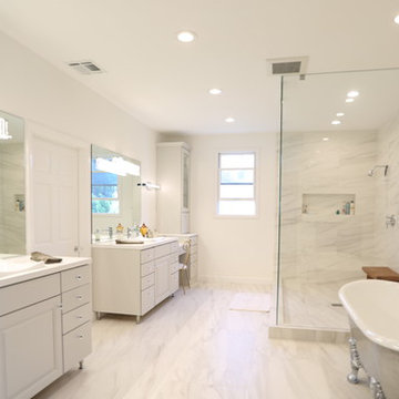 White Fiandre Master Bathroom