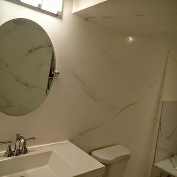 White Marble Bathroom.