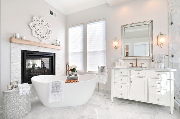 Transitional Bathroom by Design Me By Mahlah