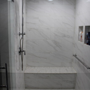 White Master Bathroom