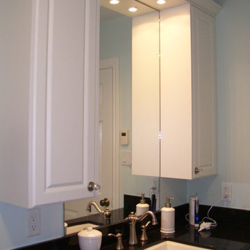 White Modern Bathroom Cabinets  Lots of Storage