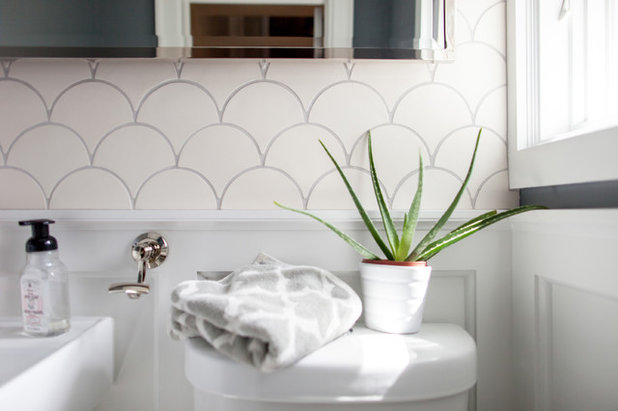 Modern Bathroom by Mercury Mosaics and Tile