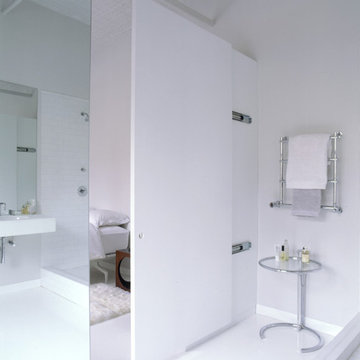 white open bathroom